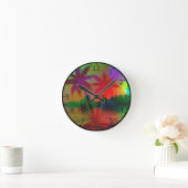 DeepTropical Island Runde Wanduhr (Zuhause)