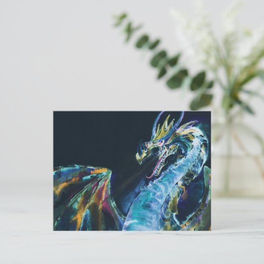 Deepwater Dragon Postkarte (Stehend Vorderseite)