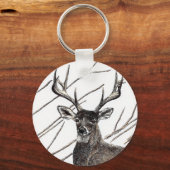 Deer 2.25" Basic Button Schlüsselanhänger (Vorderseite)