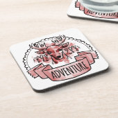 Deer Adventure Badge Untersetzer (Linke Seite)