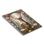 Deer Amid Daisy Blume Notizblock (Rechte Seite)
