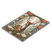 Deer Amid Daisy Blume Notizblock (Linke Seite)
