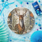 Deer Amid Daisy Blume Pappteller (Party)