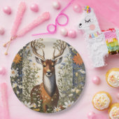 Deer Amid Daisy Blume Pappteller (Party)