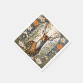 Deer Amid Daisy Blume Serviette (Ecke)