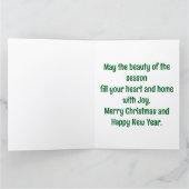 Deer And Christmas Lights Greeting Card Karte (Innenseite)