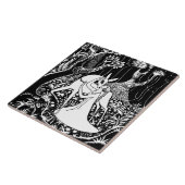 DEER AND WOMAN DECORATIVE TILE FLIESE (Seite)