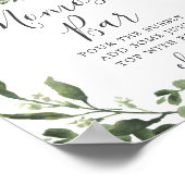 Deer Antler Baby Shower Mimosa Bar Sign Poster (Ecke)