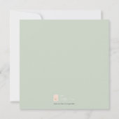 DEER ANTLER Boy Baby Showeinladung - Platz Einladung (Rückseite)