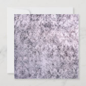Deer Antler Damask Lilac Lila Wedding Einladung (Rückseite)