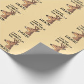 Deer Antler Funny Geschenkpapier (Ecke)