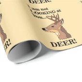 Deer Antler Funny Geschenkpapier (Rolleneckpunkt)