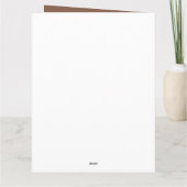 Deer Antler Funny Karte (Rückseite)