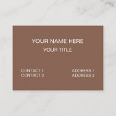 Deer Antler Funny Outdoor Visitenkarte (Rückseite)