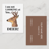 Deer Antler Funny Outdoor Visitenkarte (Vorne/Hinten)