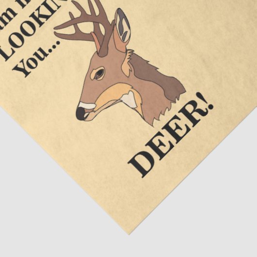 Deer Antler Funny Seidenpapier (Detail)