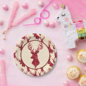 Deer Antler Watercolor Pappteller (Party)