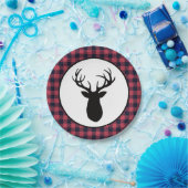 Deer Antler Wilderness Mountain Pappteller (Party)