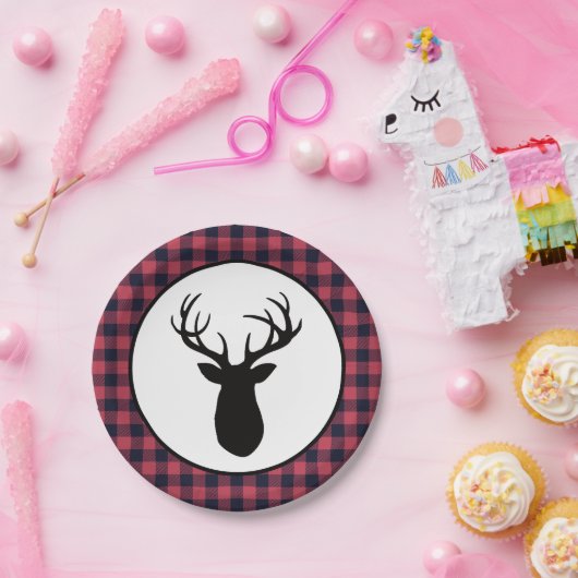 Deer Antler Wilderness Mountain Pappteller (Party)