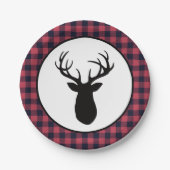 Deer Antler Wilderness Mountain Pappteller (Vorderseite)