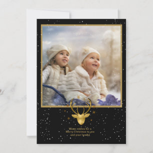 Deer Antlers Arrows Christmas Foto Gold ID861 Ankündigung