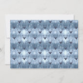 Deer Antlers Arrows Christmas Foto V2 Blue ID861 Einladung (Rückseite)