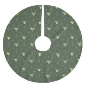 Deer Antlers Arrows Christmas Pattern Gr V2 ID861 Polyester Weihnachtsbaumdecke (Vorderseite)