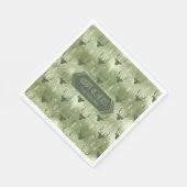 Deer Antlers Arrows Christmas Pattern Green ID861 Serviette (Ecke)