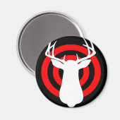 Deer Antlers Bullseye Magnet (Vorderseite/Rückseite)