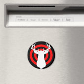 Deer Antlers Bullseye Magnet (In Situ (Geschirrspüler))