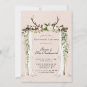 Deer Antlers Canopy Bridesmaids Luncheon Invites (Vorderseite)