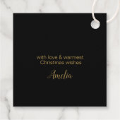 Deer Antlers Christmas Gold ID861 Geschenkanhänger (Rückseite)