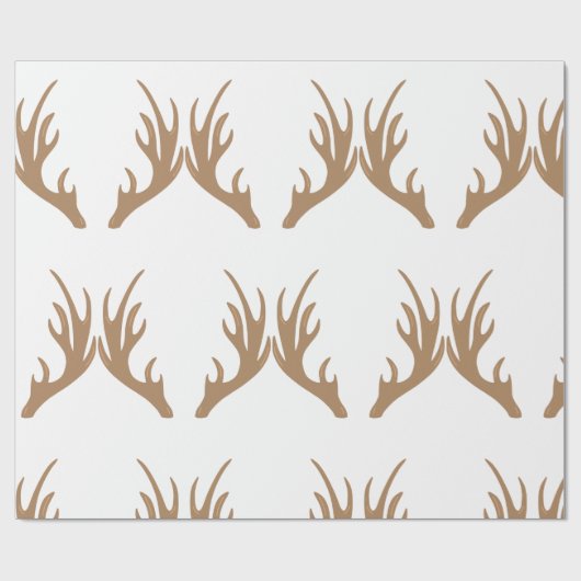 Deer Antlers Geschenkpapier (Flach)