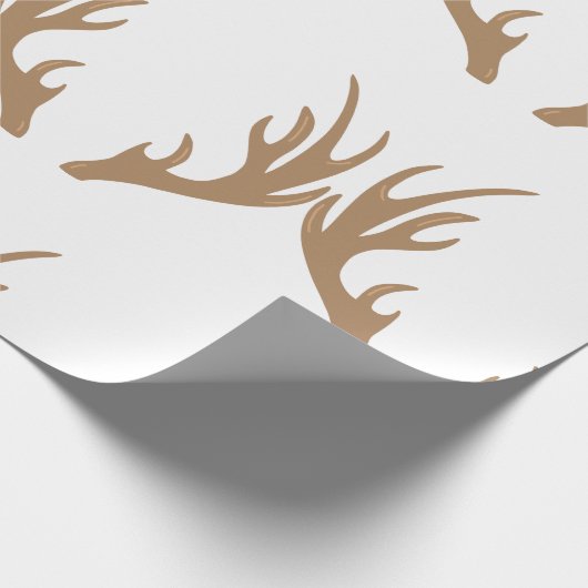 Deer Antlers Geschenkpapier (Ecke)