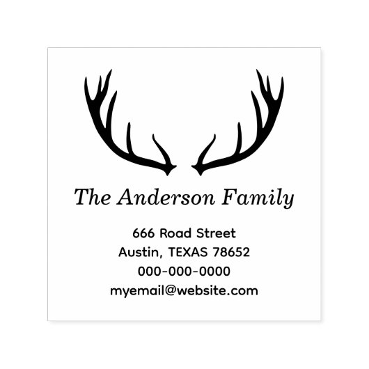 Deer Antlers Permastempel (Design)