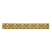 Deer Antlers Pfeile Weihnachtsmuster Gold ID861 Satinband (Vorderseite)