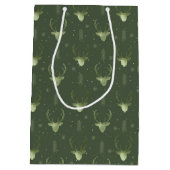 Deer Antlers Pfeile Weihnachtsmuster V2 Gr ID861 Mittlere Geschenktüte (Rückseite)