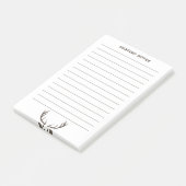 Deer Antlers Post-it Klebezettel (angewinkelt)