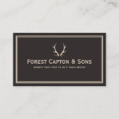 Deer Antlers Visitenkarte (Vorderseite)