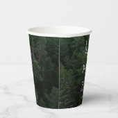 Deer Antlers Woodland Pine Tree Forest Wedding Pappbecher (Rechts)