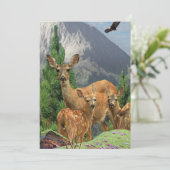 Deer ARt Einladung (Stehend Vorderseite)