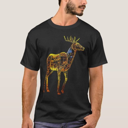 Deer artwork motif  animal deer T-Shirt (Vorderseite)