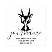 Deer Baby Horns Gummistempel (Prägung)