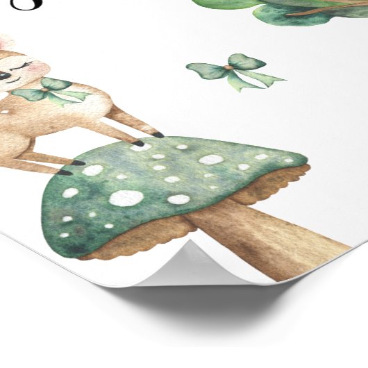 Deer Baby Shower - Gästebuch (Ecke)