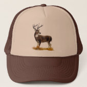 Deer Baseball Cap Truckerkappe (Vorderseite)
