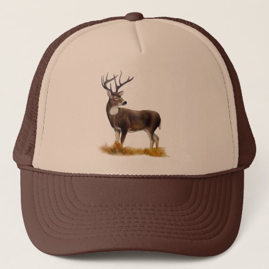 Deer Baseball Cap Truckerkappe (Vorderseite)