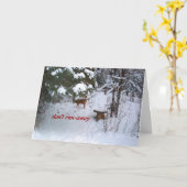 Deer Birthday-Funny Karte (Gelbe Blume)