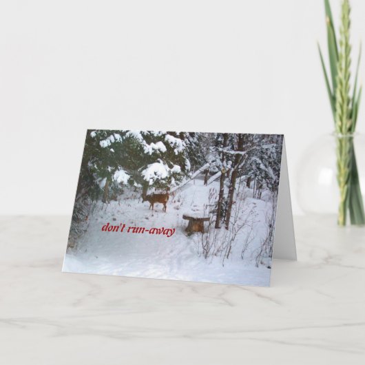 Deer Birthday-Funny Karte (Vorderseite)