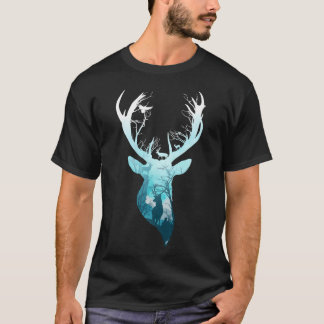 Deer Blue Winter T-Shirt