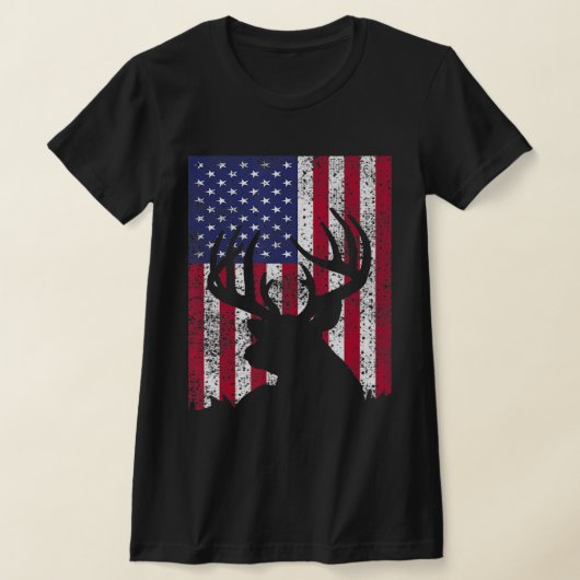 Deer Bow Hunting Tee Whitetail Hunter American Fla (Ablage )